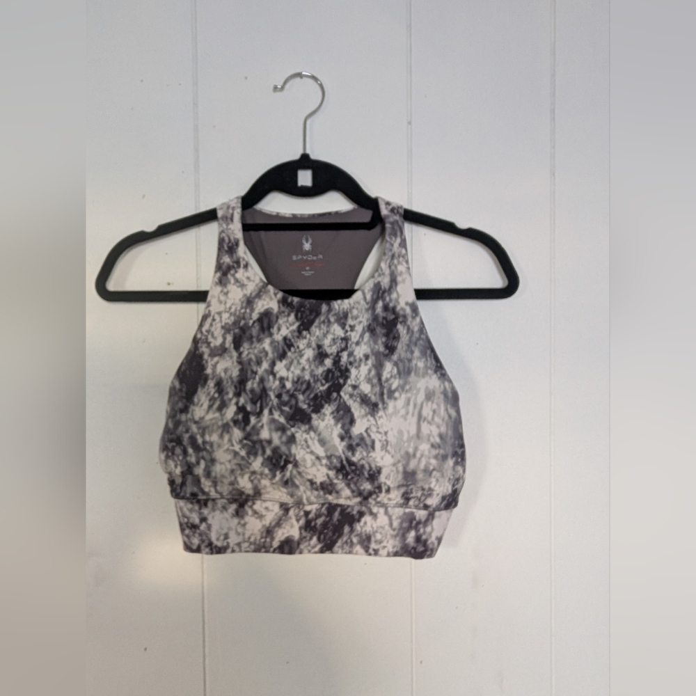Spyder Gray and Black Sports Top